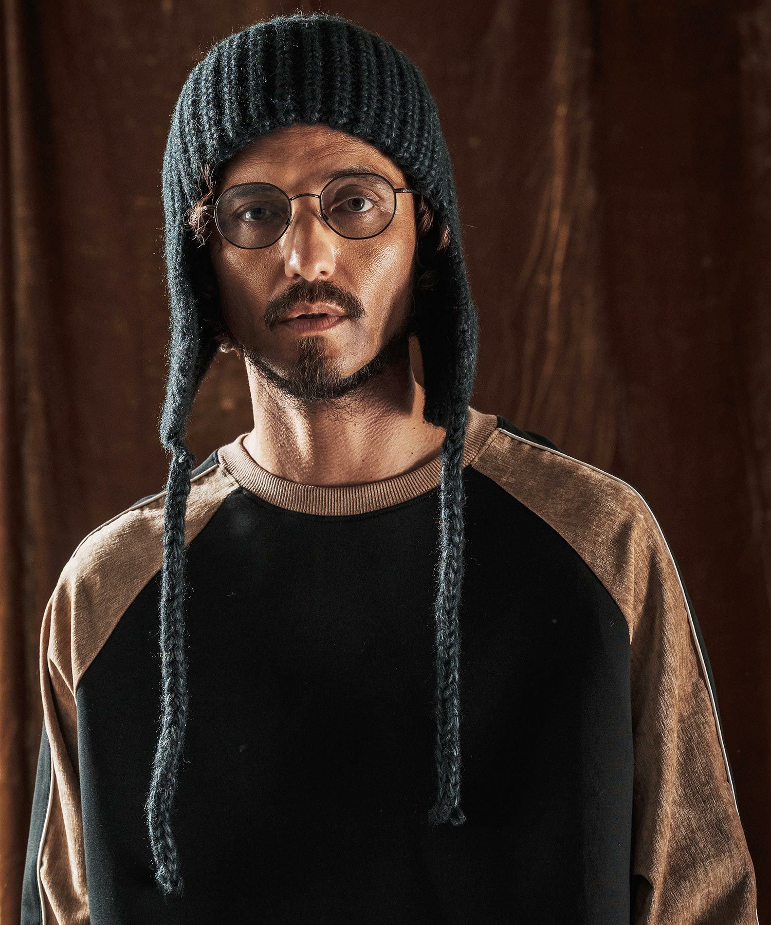 ANGENEHM(アンゲネーム)】Earflap Knit Beanie イヤーフラップ
