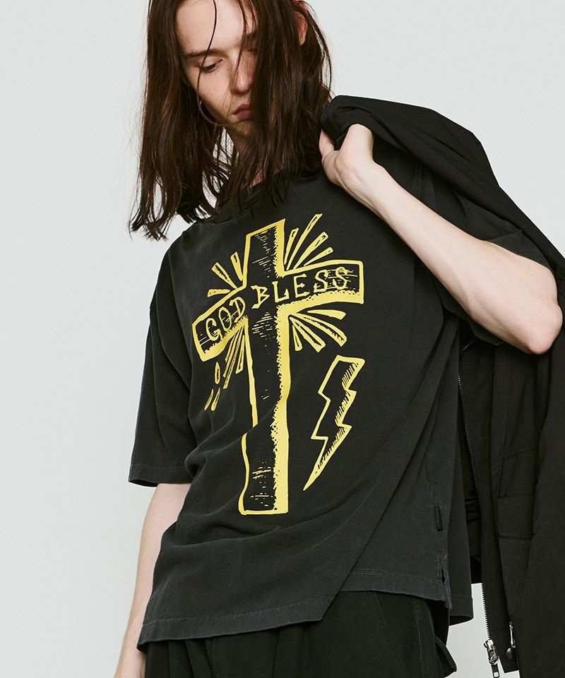 roarguns(ロアーガンズ)】CROSS PRINT S-S T Tシャツ(26SGT-19 