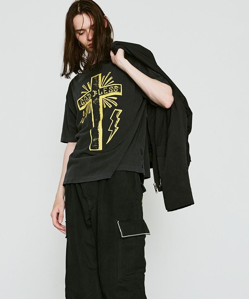 roarguns(ロアーガンズ)】CROSS PRINT S-S T Tシャツ(26SGT-19
