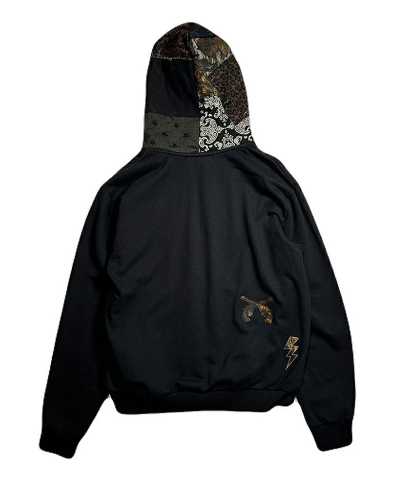 roarguns(ロアーガンズ)】PATCH WORK HOODIE ジップパーカー(26SGB-09