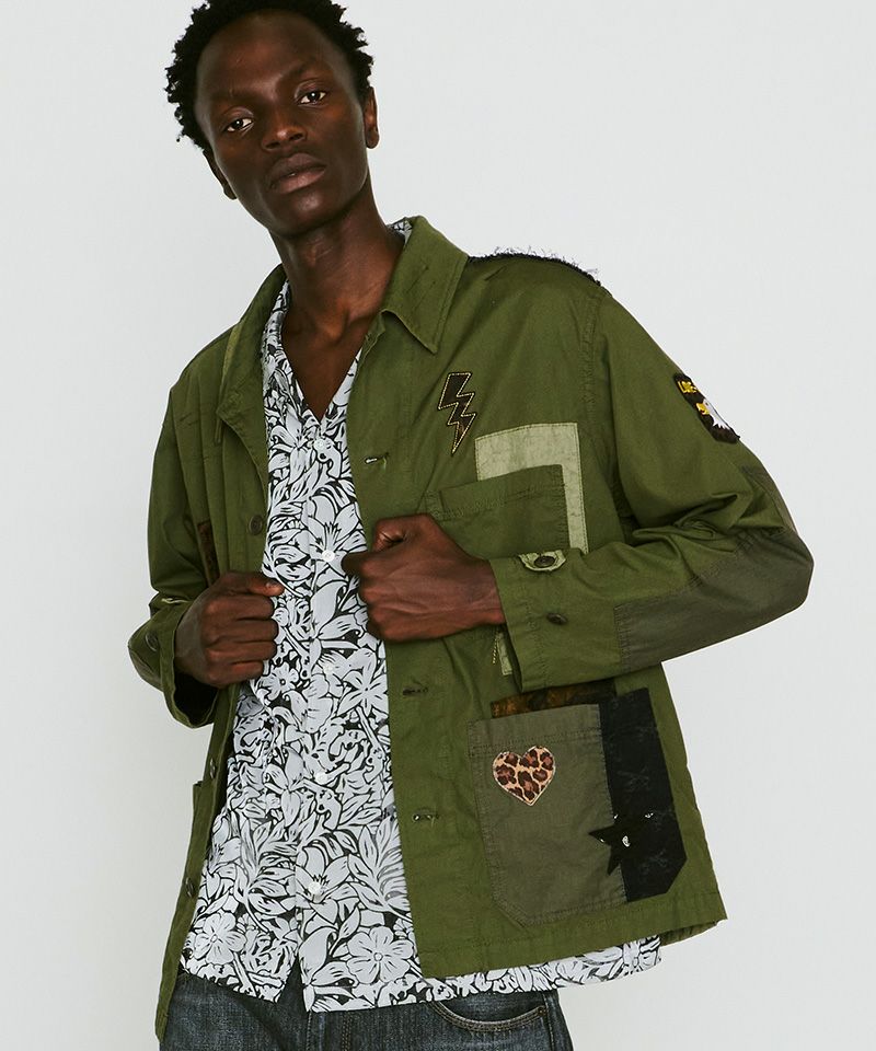 roarguns(ロアーガンズ)】PATCH WORK JACKET パッチワークジャケット