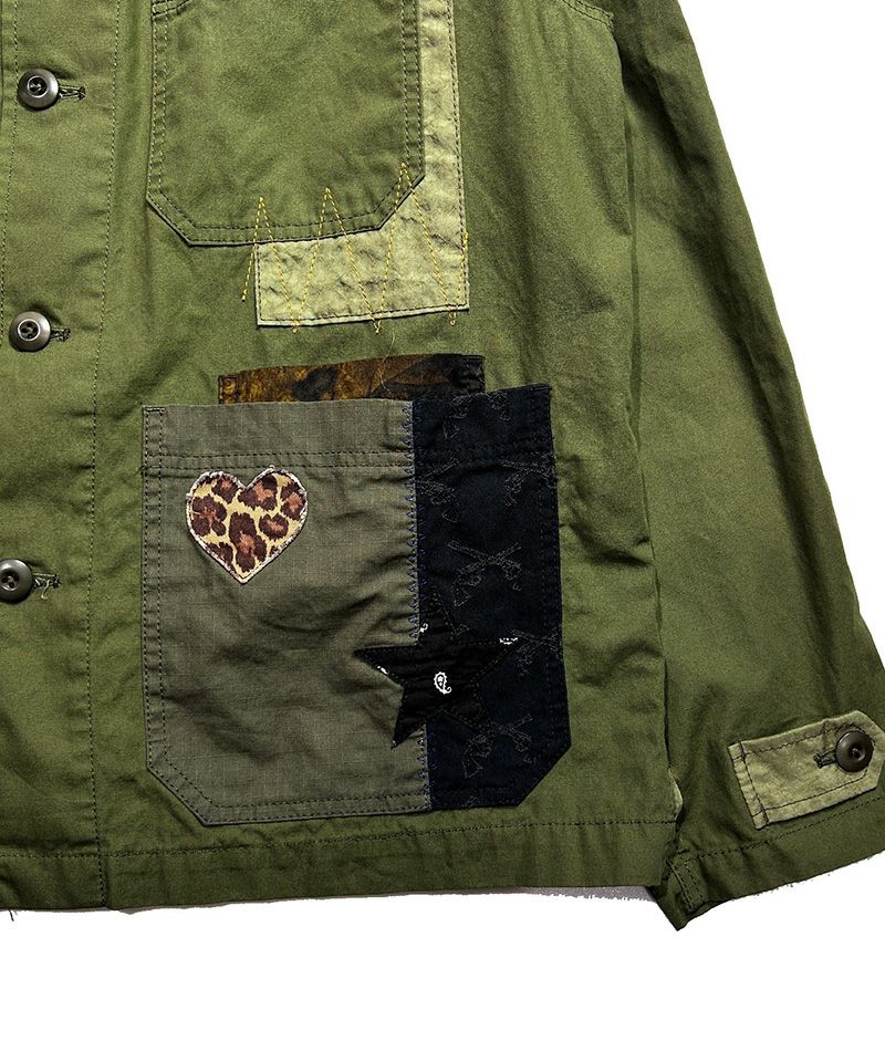 roarguns(ロアーガンズ)】PATCH WORK JACKET パッチワークジャケット