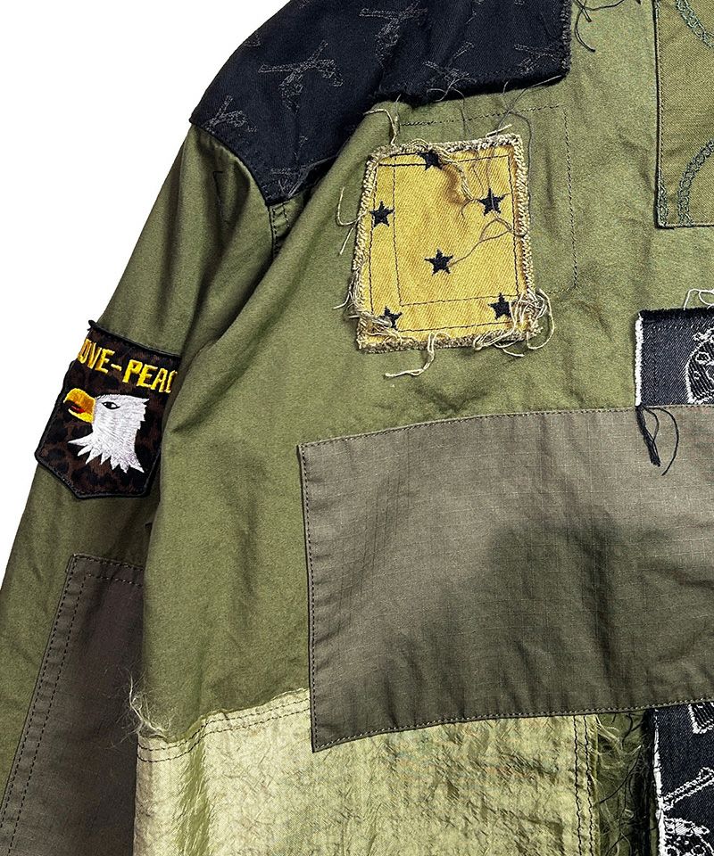 roarguns(ロアーガンズ)】PATCH WORK JACKET パッチワークジャケット