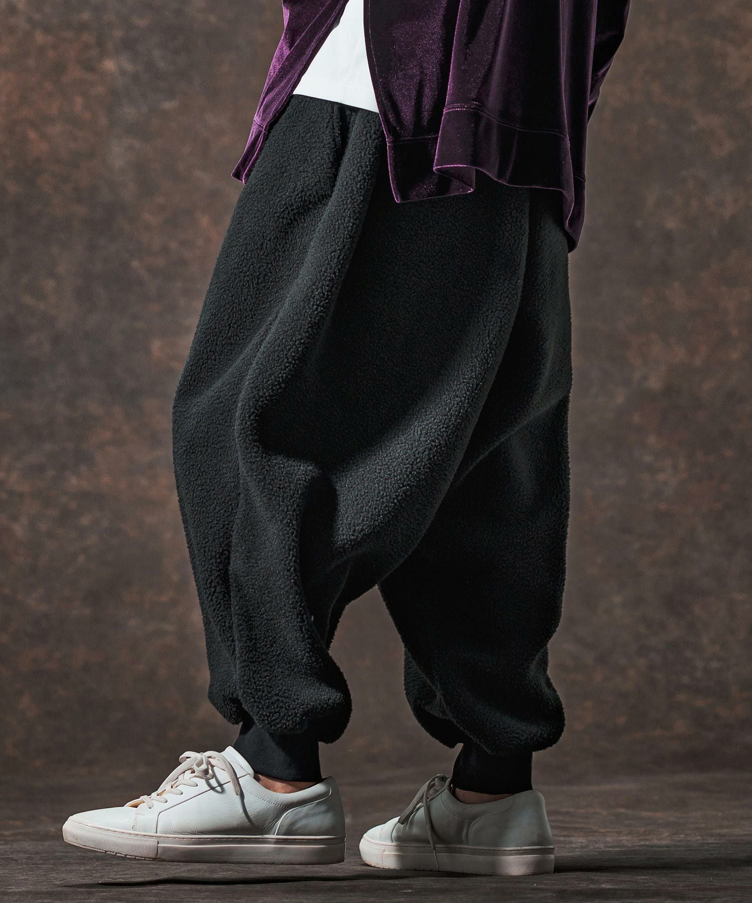 Jih Nunc バルーンパンツサルエルパンツ Jih Nunc(ジーヌンク)】ボアバルーンリブパンツ(JIH-R1139) | CAMBIO