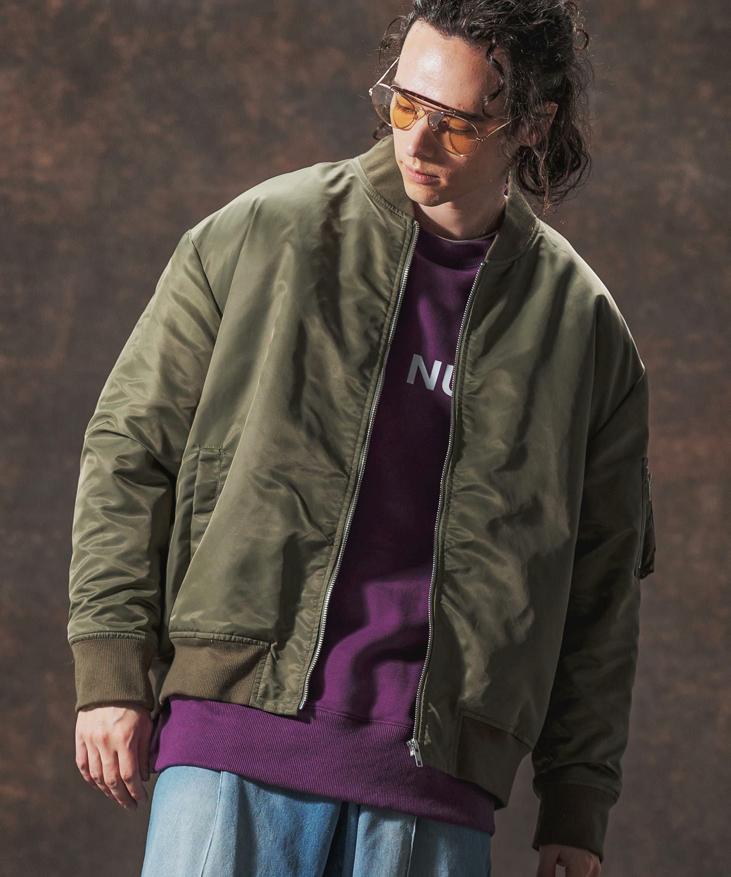 30%OFF【Jih Nunc(ジーヌンク)】裏エコファーMA-1ジャケット(JIH-R1127