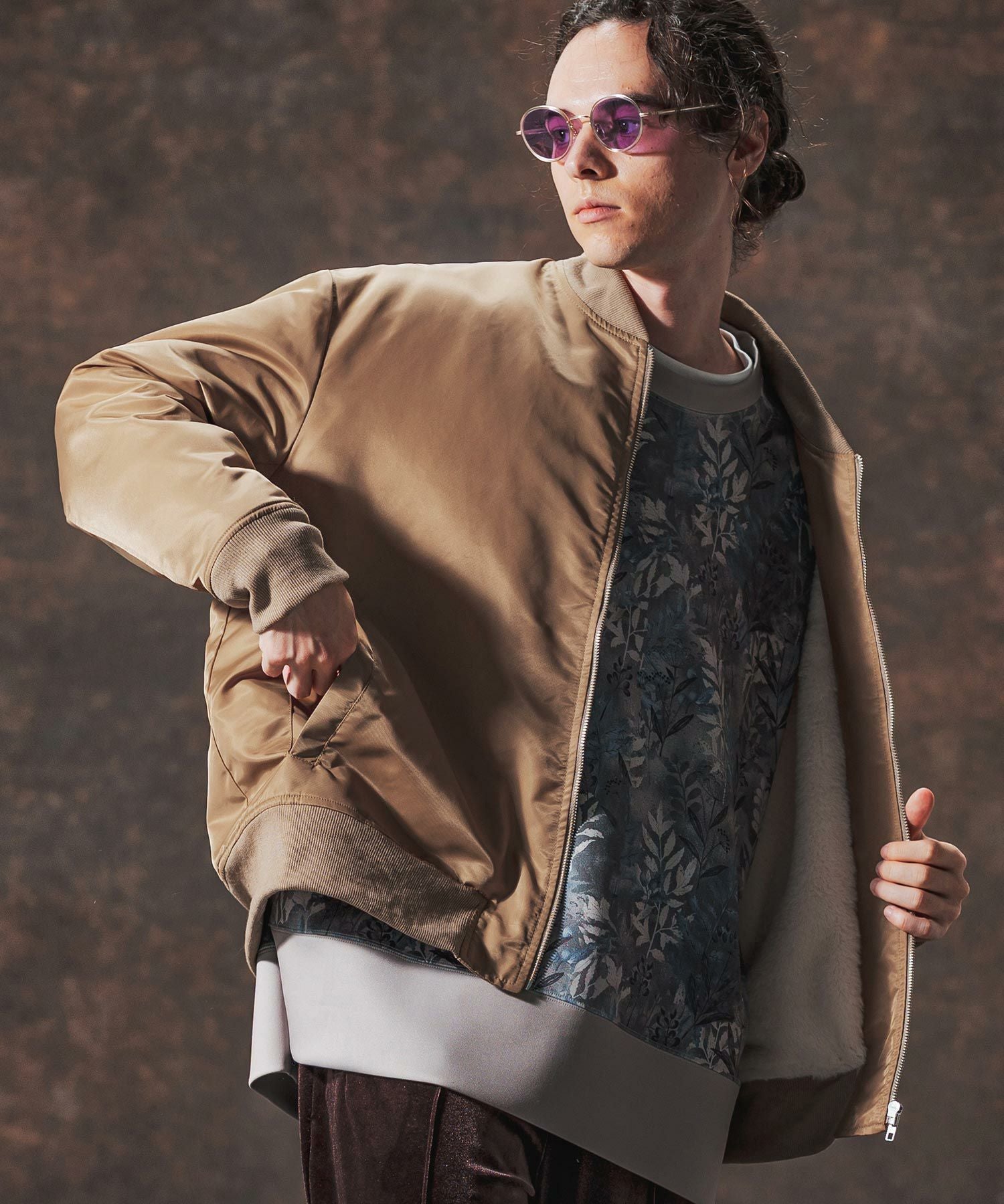 30%OFF【Jih Nunc(ジーヌンク)】裏エコファーMA-1ジャケット(JIH-R1127
