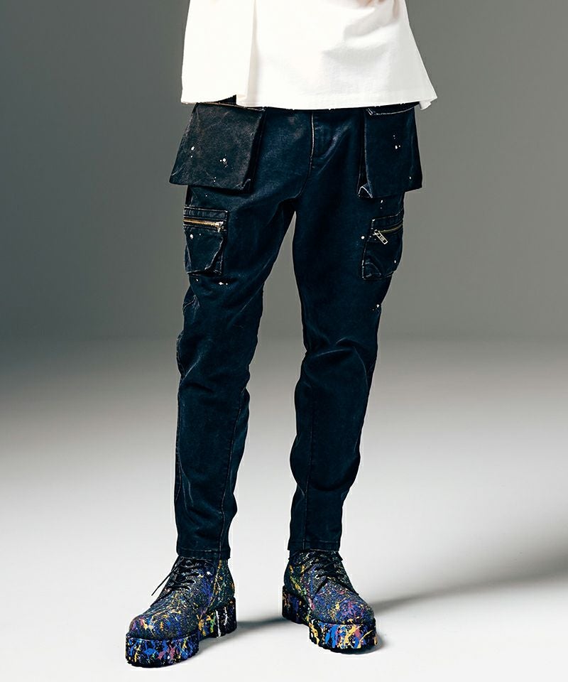 glamb(グラム)】Snow Wash Cargo Pants スノーウォッシュカーゴパンツ
