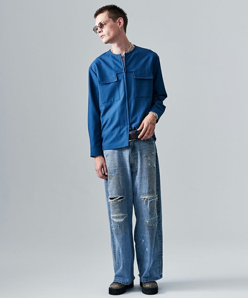 glamb(グラム)】Rebirth Denim リバースデニム パンツ(GB0425-P01
