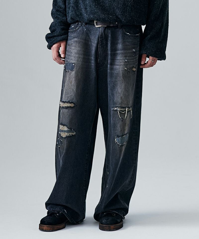 glamb(グラム)】Rebirth Denim リバースデニム パンツ(GB0425-P01