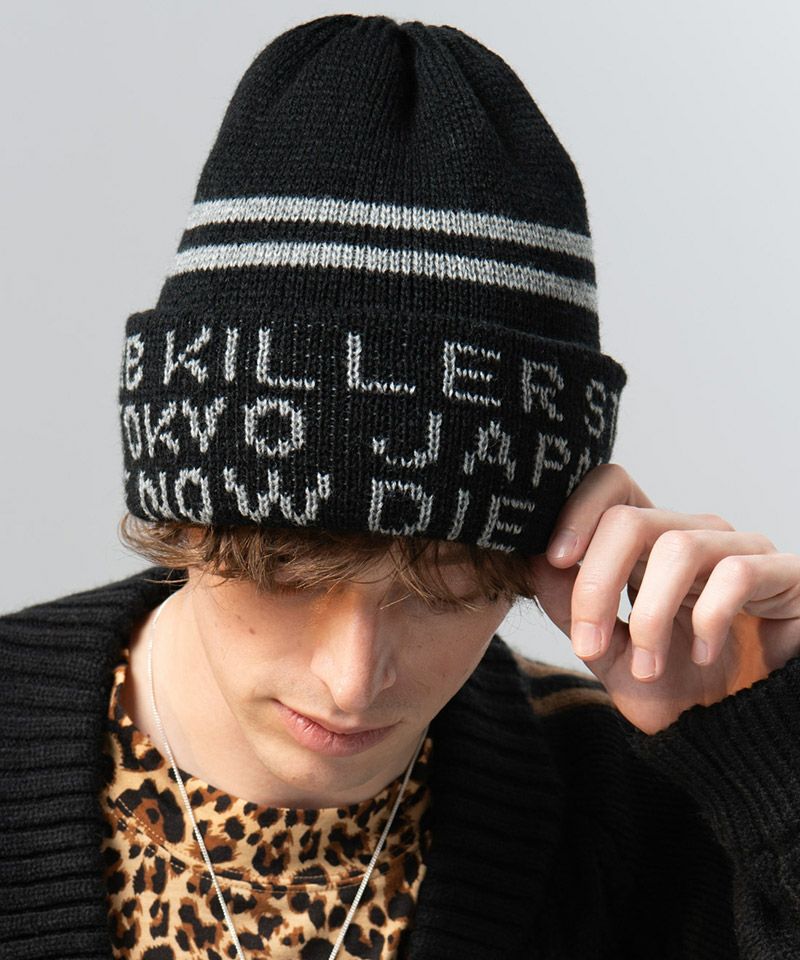 KMRii ケムリ　ニットキャップ KMRii ケムリ AW Cable Mohair Mohawk Beanie ケーブル モヘア