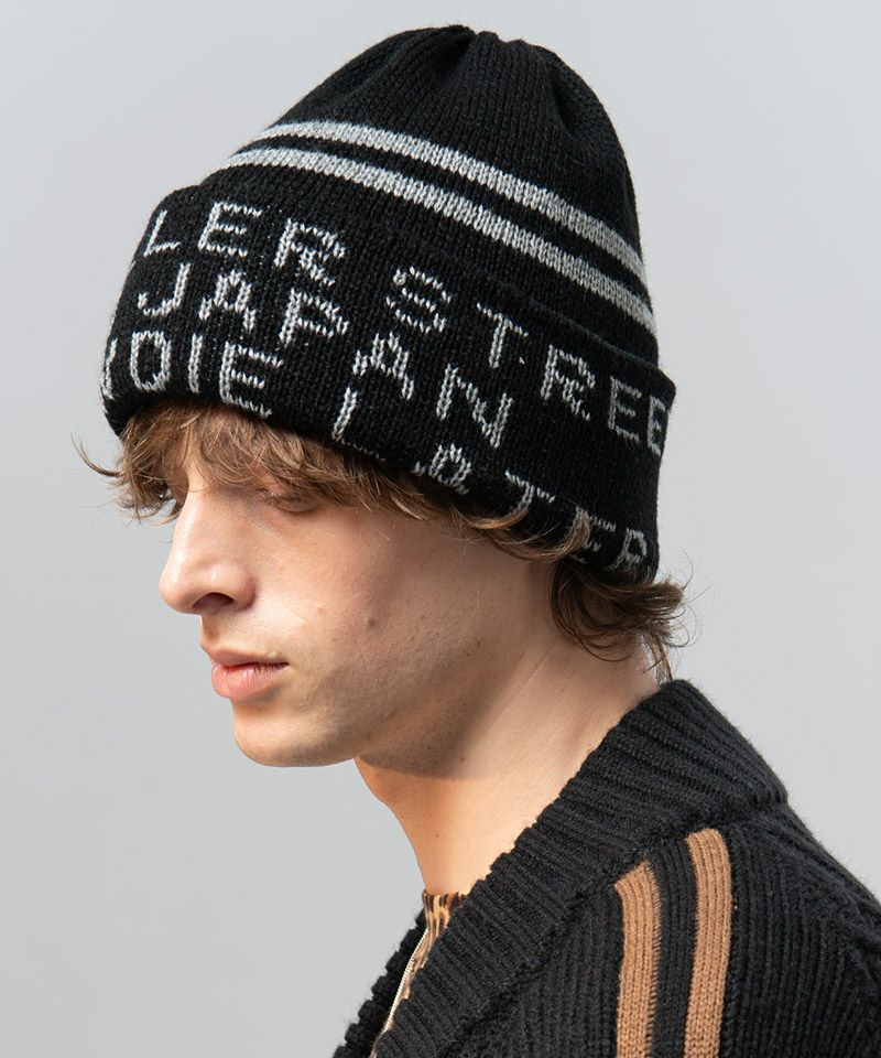 glamb(グラム)】Lettering Knit Cap レタリングニットキャップ(GB0425