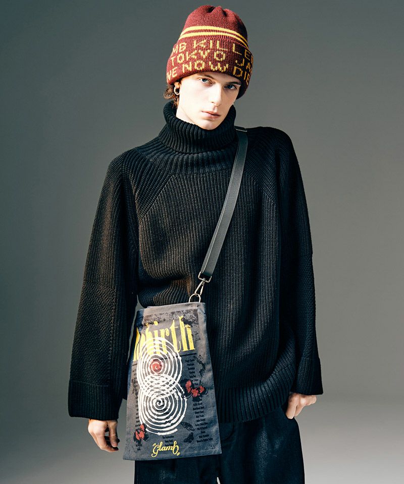 glamb(グラム)】Lettering Knit Cap レタリングニットキャップ(GB0425