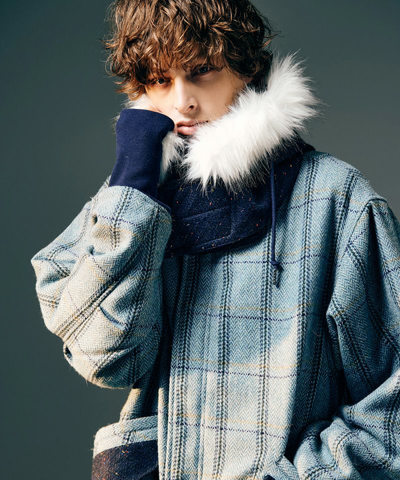 glamb(グラム)】High Neck Short Mods Coat ハイネックショートモッズ
