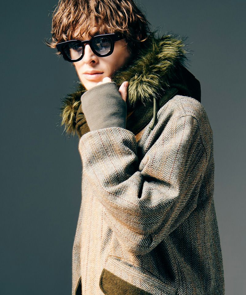 glamb(グラム)】High Neck Short Mods Coat ハイネックショートモッズ