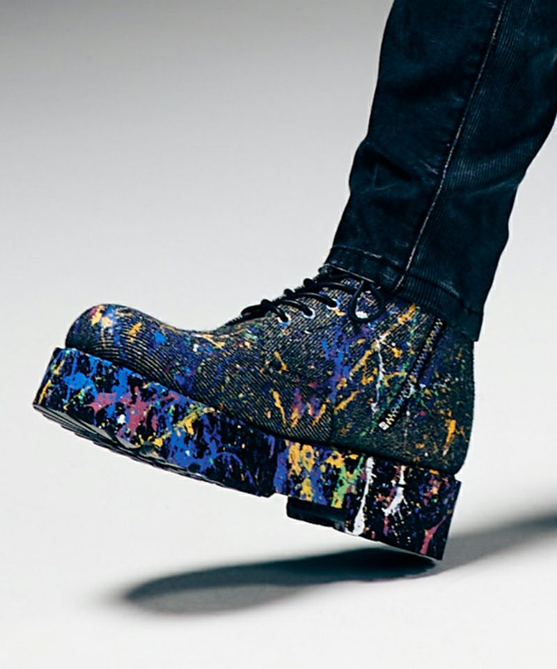 glamb(グラム)】Craft Lace Up Boots クラフトレースアップブーツ