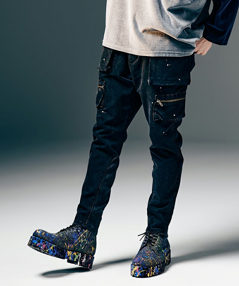 glamb(グラム)】Craft Lace Up Boots クラフトレースアップブーツ