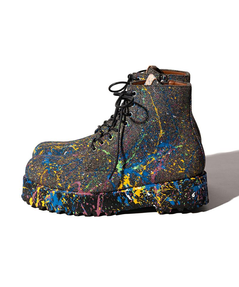glamb(グラム)】Craft Lace Up Boots クラフトレースアップブーツ