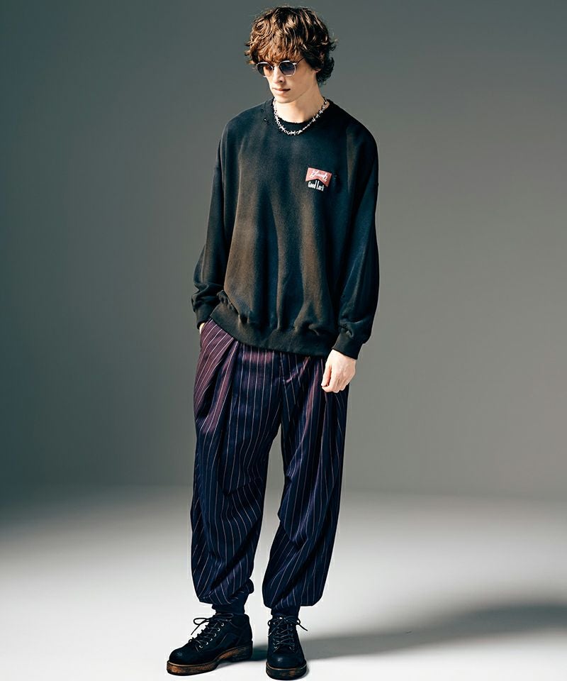glamb(グラム)】Rebirth Damage Sweat リバースダメージスウェット 