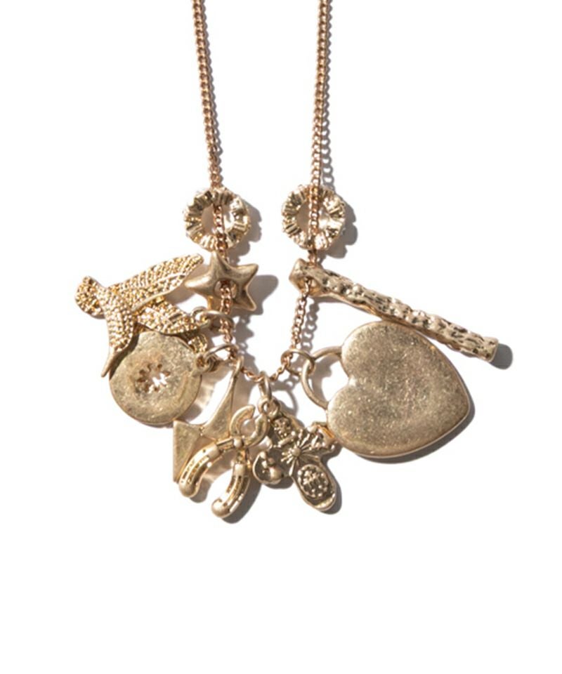 glamb(グラム)】Multi Charm Necklace マルチチャームネックレス