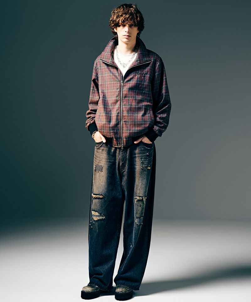 glamb(グラム)】High Neck Track Jacket ハイネックトラックジャケット