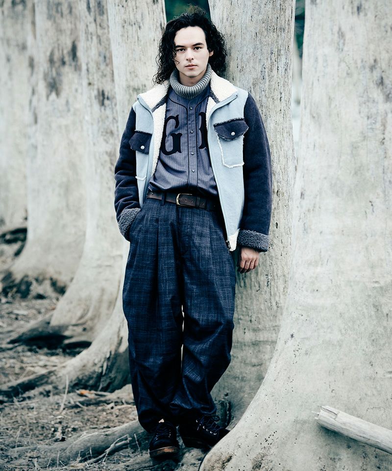 glamb(グラム)】Glen Check Tuck Pants グレンチェックタックパンツ