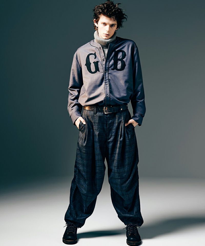 glamb(グラム)】Glen Check Tuck Pants グレンチェックタックパンツ
