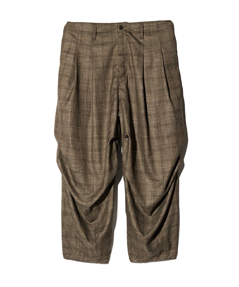 glamb(グラム)】Glen Check Tuck Pants グレンチェックタックパンツ
