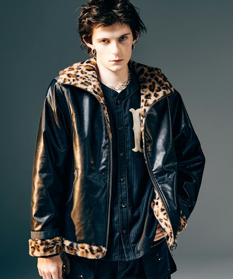 glamb(グラム)】Synth Mouton Hooded Jacket シンセムートンフーデッド