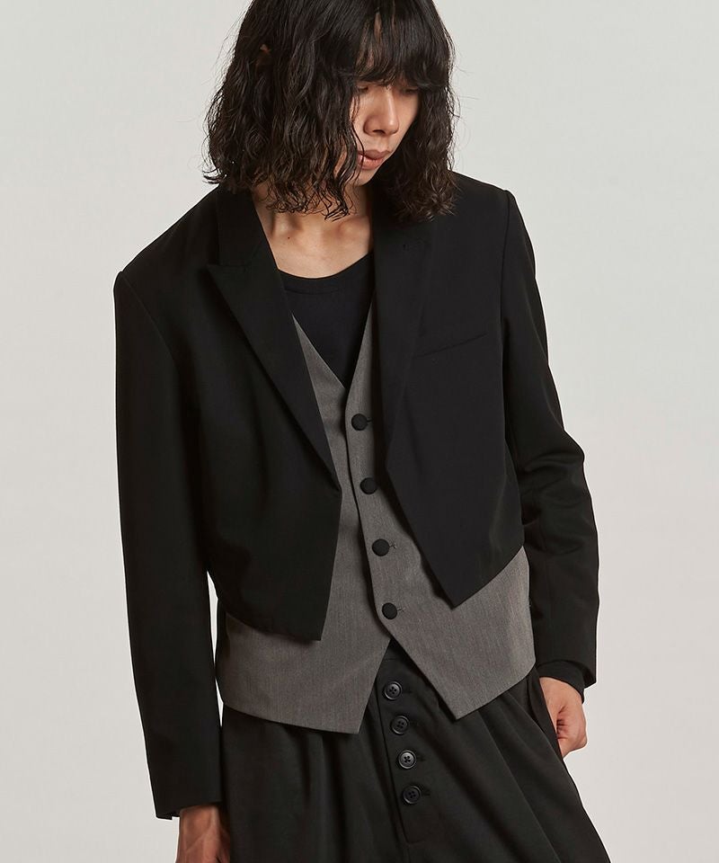 30%OFF【NO ID.(ノーアイディー)】ﾚｲﾔｰﾄﾞｼｮｰﾄJKT ジャケット(457006