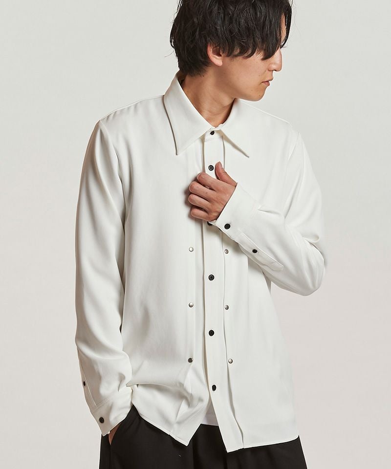 30%OFF【NO ID.(ノーアイディー)】ﾘﾍﾞｯﾄﾀｯｸSH シャツ(457006-319S