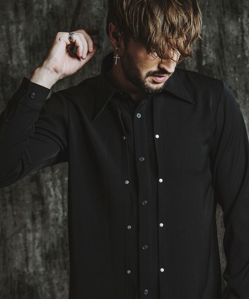 30%OFF【NO ID.(ノーアイディー)】ﾘﾍﾞｯﾄﾀｯｸSH シャツ(457006-319S