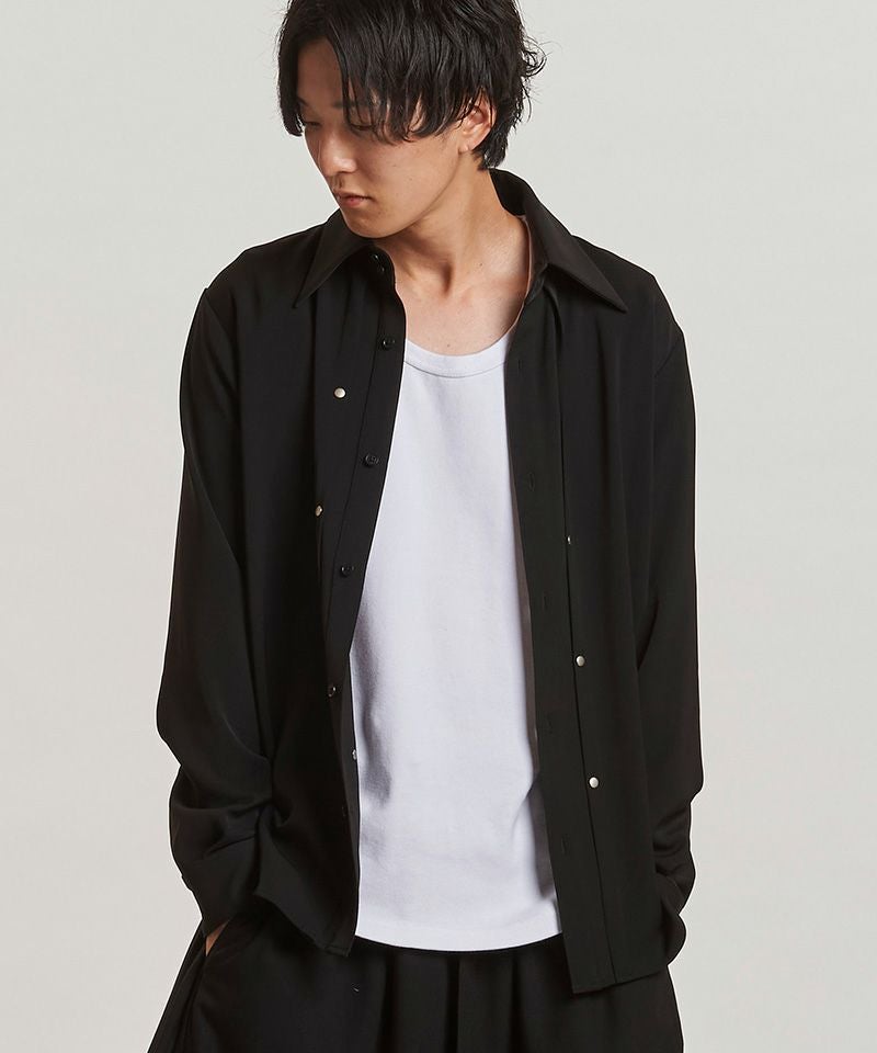 30%OFF【NO ID.(ノーアイディー)】ﾘﾍﾞｯﾄﾀｯｸSH シャツ(457006-319S