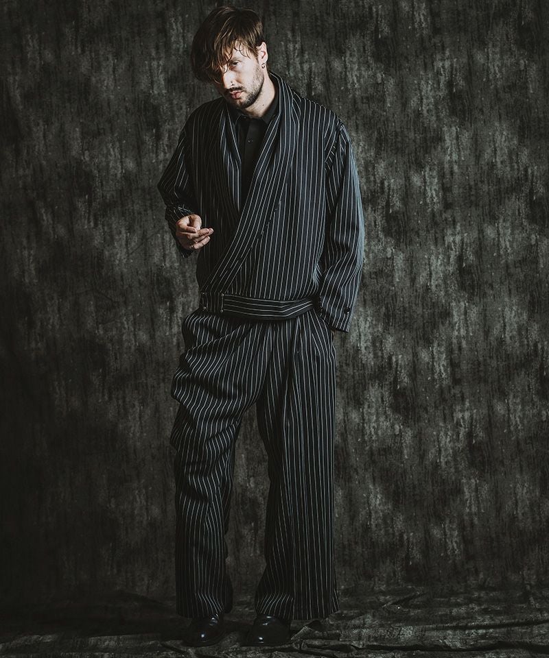 30%OFF【NO ID.(ノーアイディー)】ﾄﾞﾚｰﾌﾟﾀｯｸﾜｲﾄﾞﾄﾗｳｻﾞｰｽﾞ パンツ