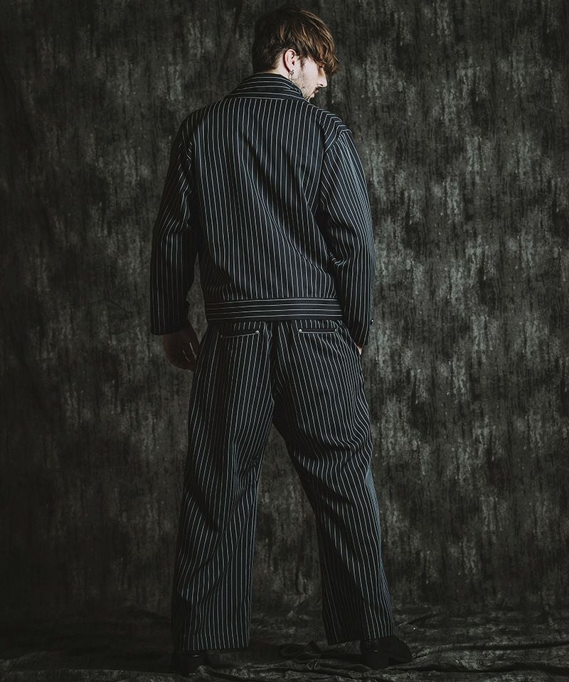 30%OFF【NO ID.(ノーアイディー)】ﾄﾞﾚｰﾌﾟﾀｯｸﾜｲﾄﾞﾄﾗｳｻﾞｰｽﾞ パンツ