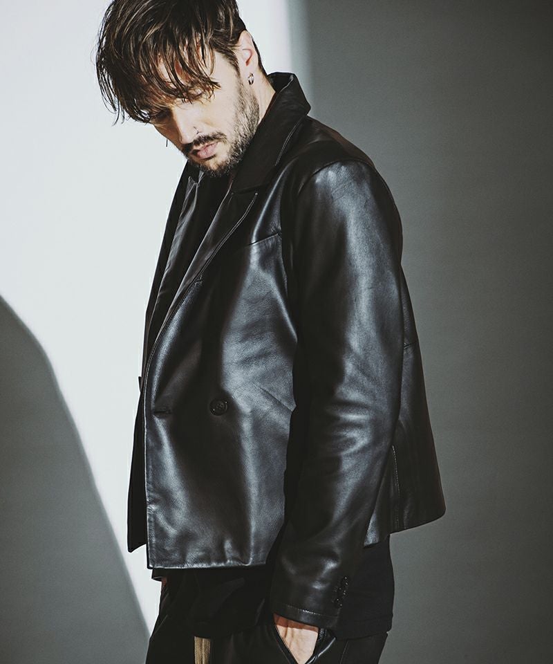 50%OFF【NO ID.(ノーアイディー)】ｼｰﾌﾟﾚｻﾞｰ1BｼｮｰﾄJKT ジャケット