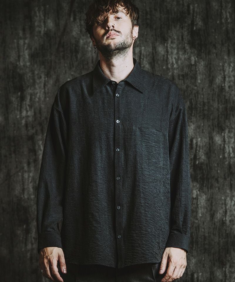 50%OFF【NO ID.(ノーアイディー)】 ﾏｯﾄｽｷﾝｽﾑｰｽｵｰﾊﾞｰSH シャツ(857006