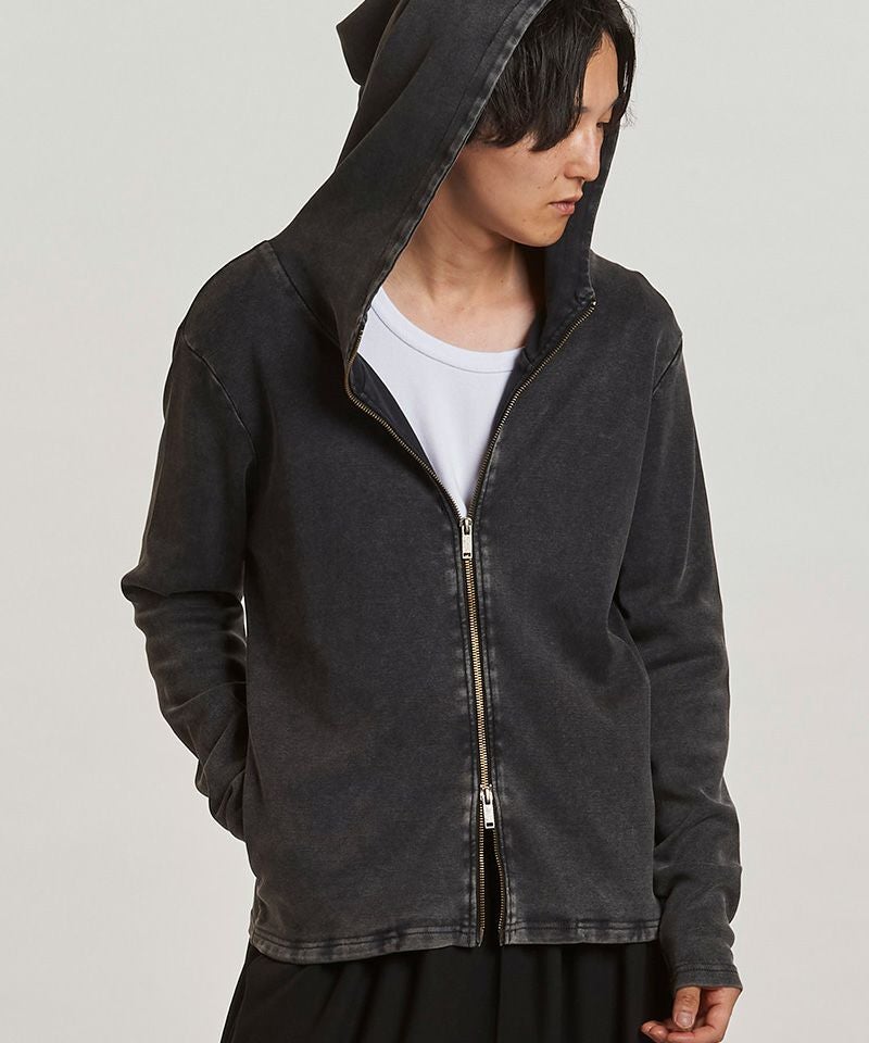 NO ID. BLACK ダブルZIP ハイネックパーカー 50%OFF【NO ID.(ノーアイディー)】ﾌﾗｲｽﾊｲﾈｯｸZIPﾊﾟｰｶ(857006-312T