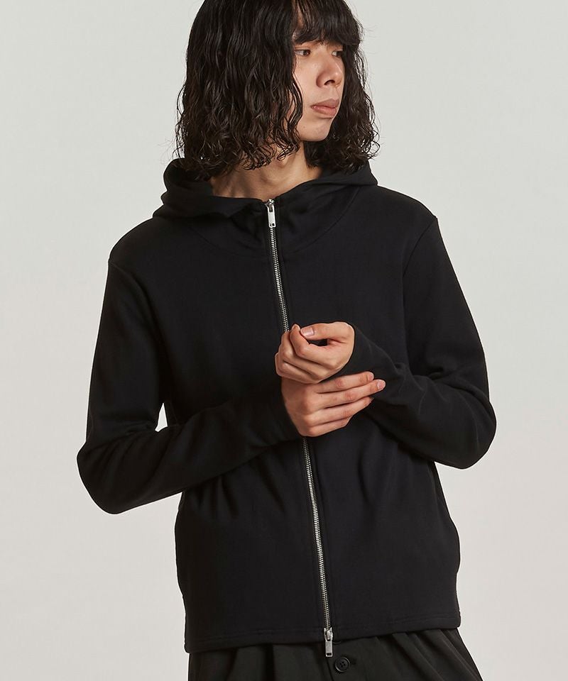 NO ID. BLACK ダブルZIP ハイネックパーカー 50%OFF【NO ID.(ノーアイディー)】ﾌﾗｲｽﾊｲﾈｯｸZIPﾊﾟｰｶ(857006-312T