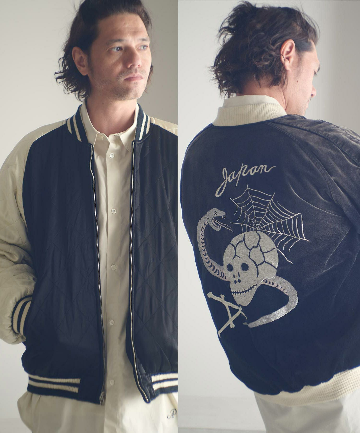 ADAM PATEK(アダムパテック)】aged velour souvenir jacket ADAM PATEK(アダムパテック)】aged velour souvenir jacket