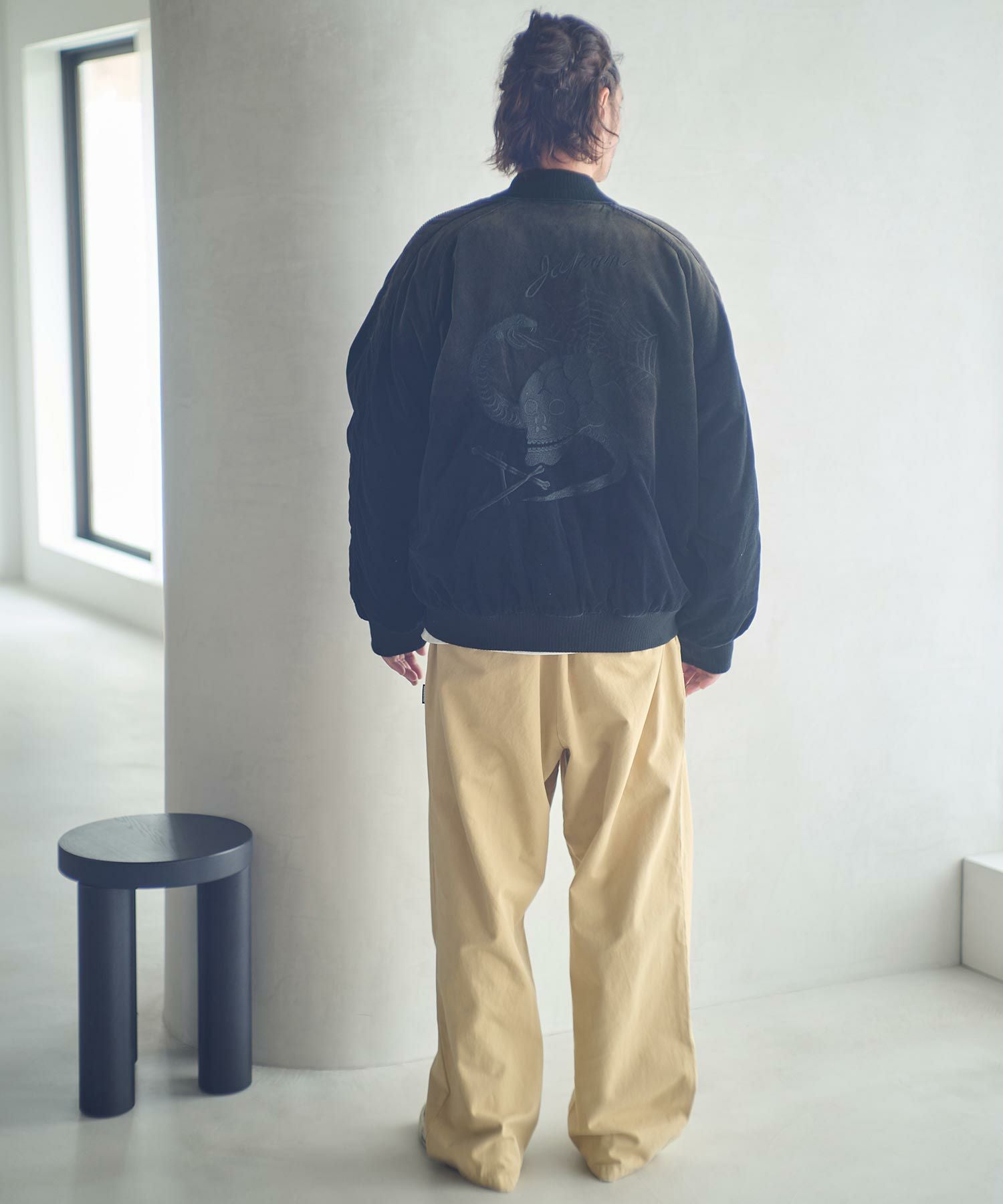 ADAM PATEK(アダムパテック)】aged velour souvenir jacket