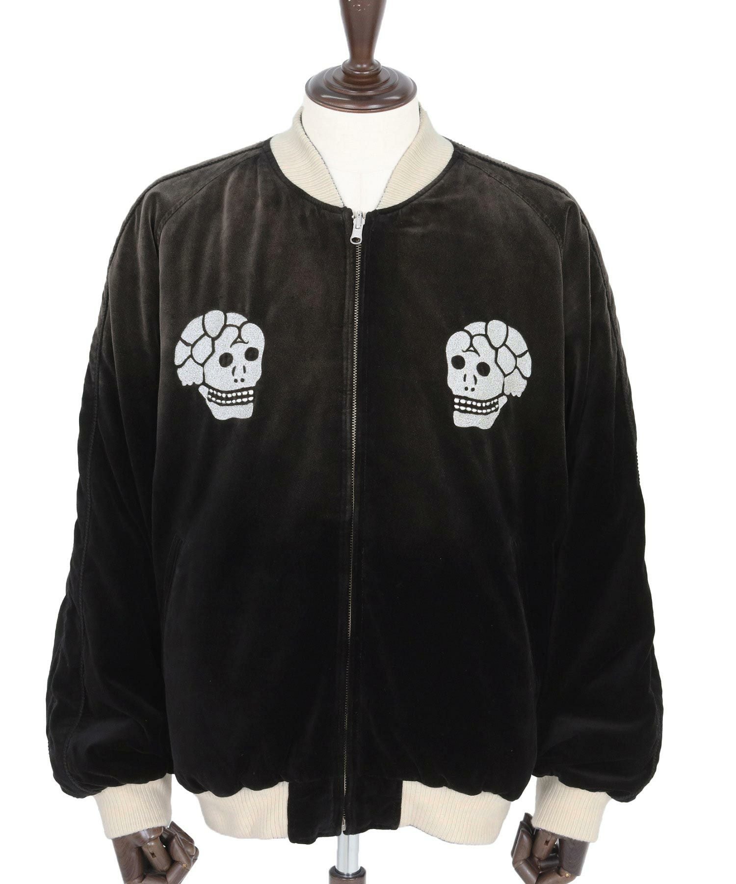 期間限定！Lサイズ別珍souvenir jacketアダムパテック ADAM PATEK(アダムパテック)】aged velour souvenir jacket