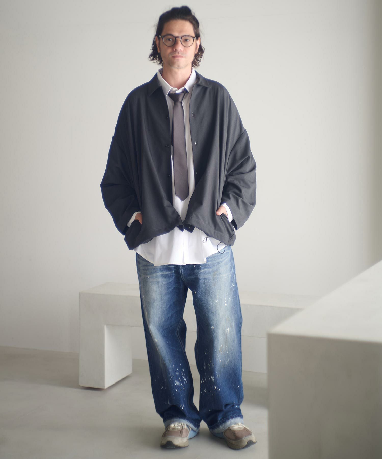 ADAM PATEK(アダムパテック)】washed riot nep selvedge denim デニム
