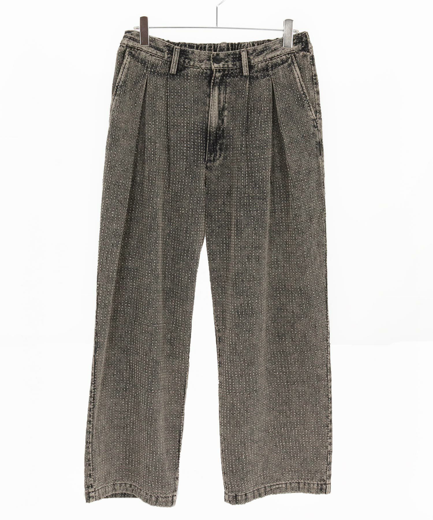 ADAM PATEK(アダムパテック)】needlestripe denim wide pants デニム