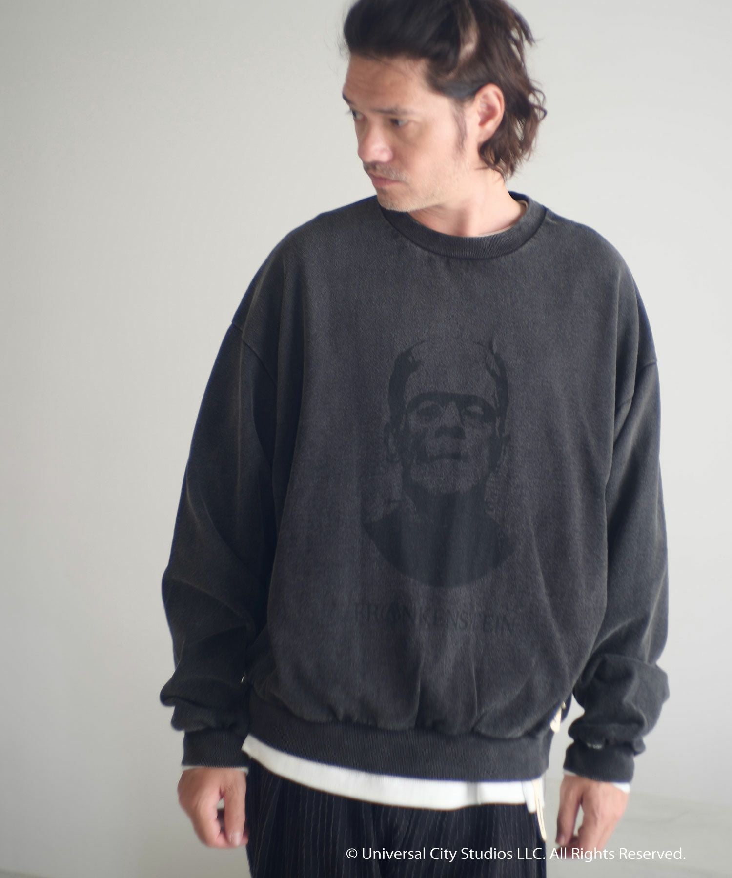 ADAM PATEK(アダムパテック)】Frankenstein portrait crewneck