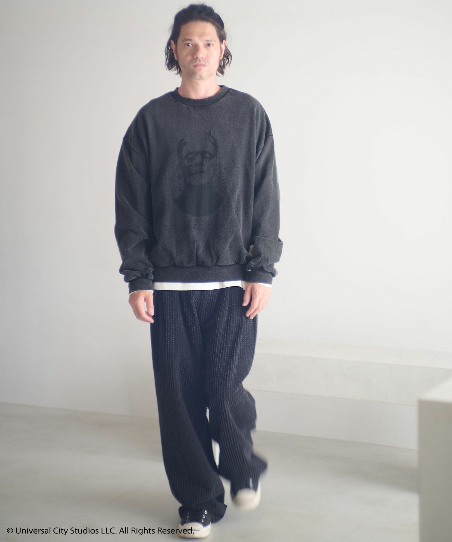 ADAM PATEK(アダムパテック)】Frankenstein portrait crewneck