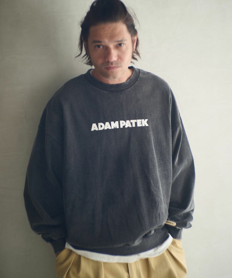 ADAM PATEK(アダムパテック)】logo crewneck スウェット(AP2524025 