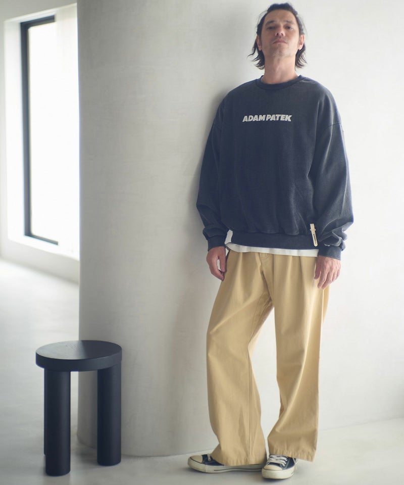 ADAM PATEK(アダムパテック)】logo crewneck スウェット(AP2524025