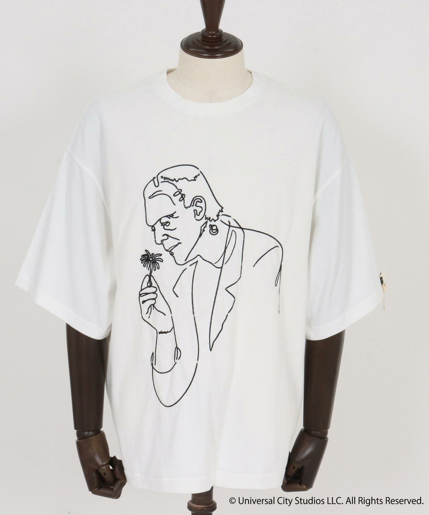 ADAM PATEK(アダムパテック)】Frankenstein flower stitch T Tシャツ