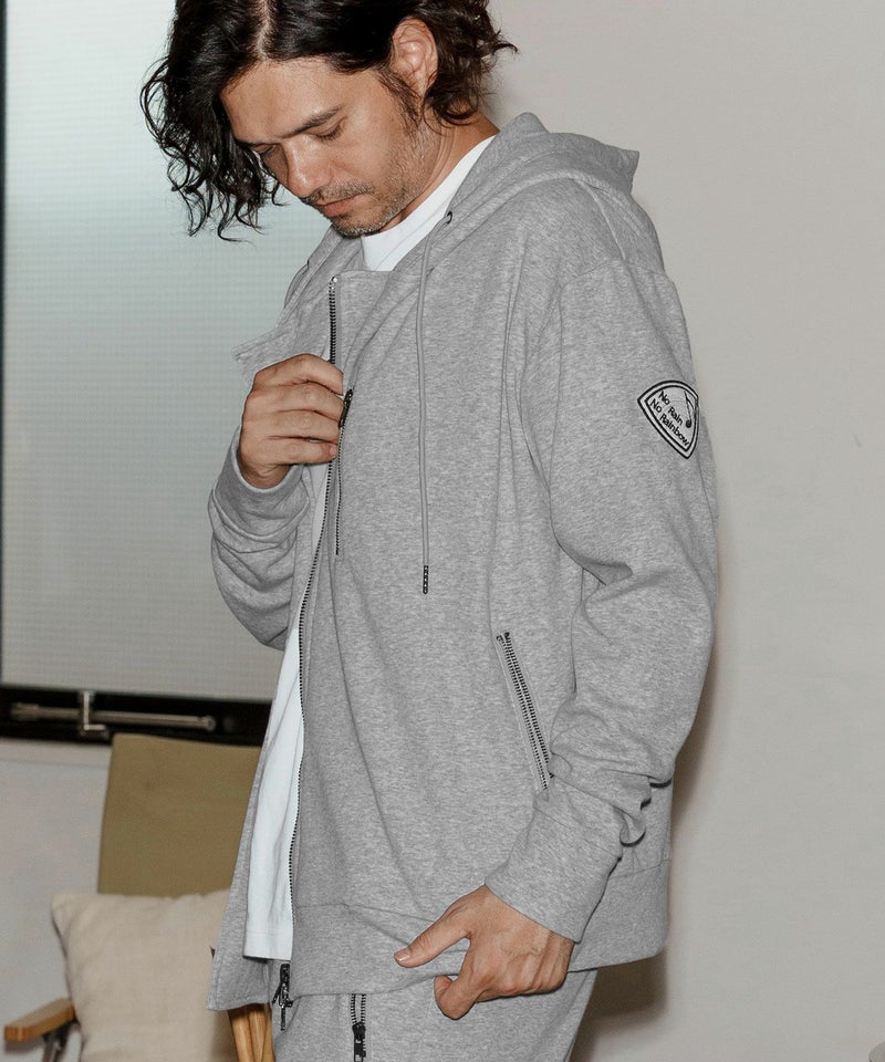No Rain No Rainbow(ノーレインノーレインボー)】back fleece hoody 