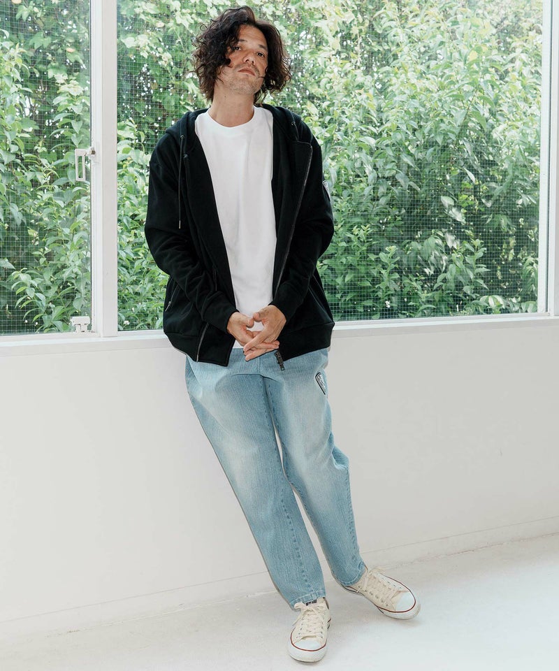 No Rain No Rainbow(ノーレインノーレインボー)】back fleece hoody 